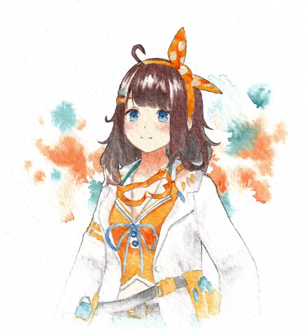 以前息抜きで描いた水彩画。