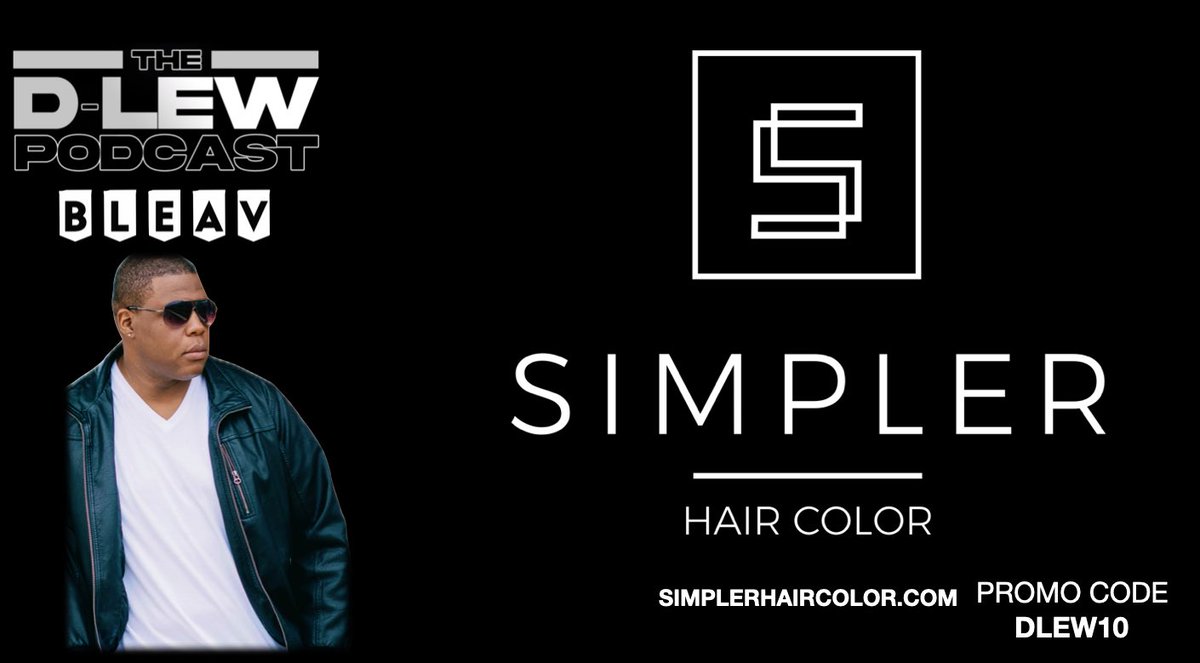 TheDLewPodcast's tweet photo. One of the official sponsors of the show is @SimplerHC! You guys wanna get rid of the grey? Give Simpler a try. Get your 10% discount at checkout using promo code DLEW10.
@BleavNetwork @BleavSports @LewSieteMusic #SimplerHairColor #TheDLewPodcast #WeBLEAV https://t.co/dgbTc3Ak5B
