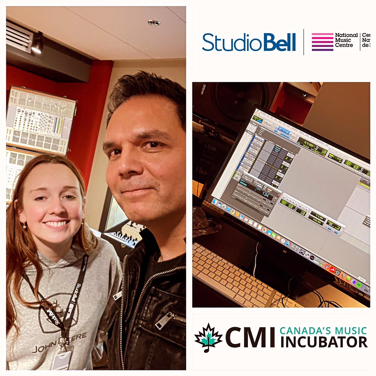 TroyKokol's tweet photo. Producer consultations at the @nmc_canada were an absolute joy with powerhouse #singer #songwriter @noelinehofmann: one of the amazing artists participating in this years #AEWest program! Much ❤️to the gang at @CMincubator for having me…and for all they do to nurture Canada’s finest new talent!