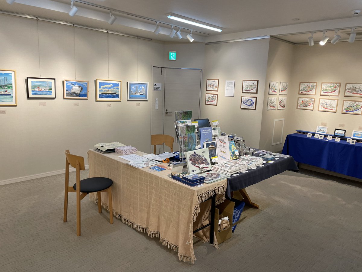 punipcruises's tweet photo. おはようございます
私の横浜での絵画展も８日目になりました
本日は17:30までの開催です
いよいよ明日が最終日ですのでお早めにお越しください https://t.co/dpuK0FwS1W