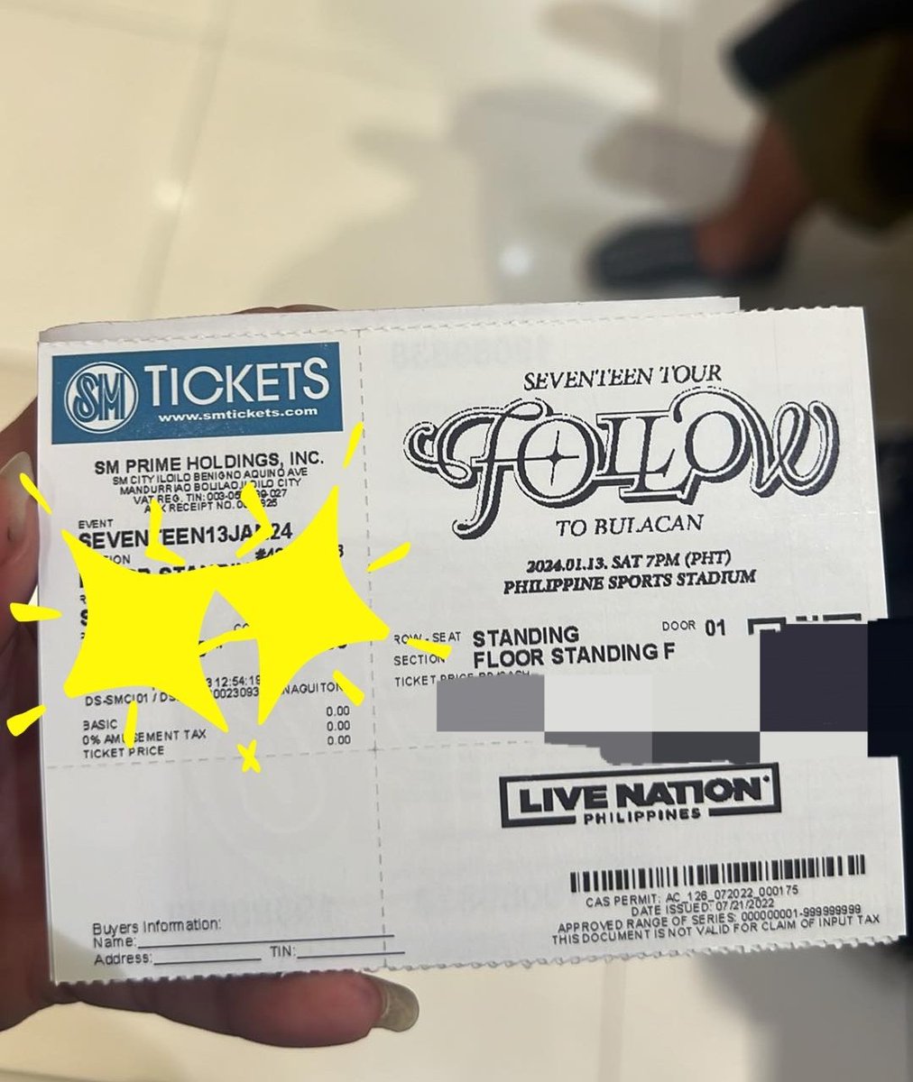 vkhestia's tweet photo. WTS/LFB 
SEVENTEEN FOLLOW TOUR BULACAN *DAY 1*

~ (1) Floor Standing F  
~ (1) Floor Standing G

RFS: secured desired seats for Day 2

*will be getting tix at the day of the concert since the holder of the tix is from iloilo pa 🤗*

DM if interested 🫶 https://t.co/4fUtGaVWIU