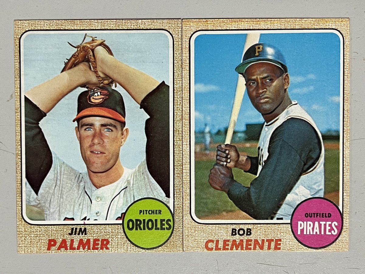 Oregarus's tweet photo. Monster #Mailday today care of @BallParkFW chips away at the #1968Topps set. Now at 97%. I love my #HobbyFamily #Topps #SetBuilding #SetBuilder https://t.co/DyFRliMHjj