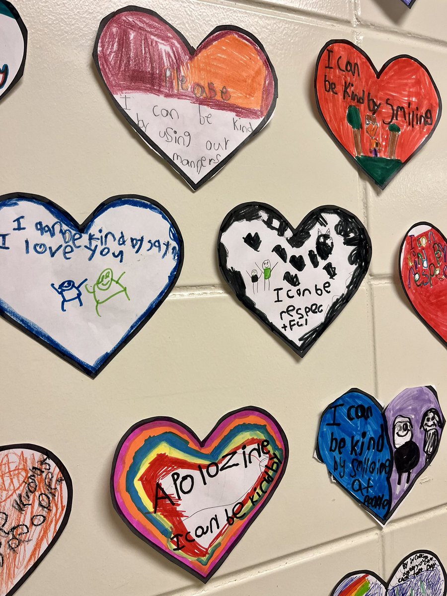 MissSColumbus's tweet photo. For Bullying Awareness Week, Grade 1-3/4 students @ctkcatholic talked about what bullying is and strategies to use if in a bullying situation. We concluded by talking about the Golden Rule and what we can do to show kindness to others. ❤️ https://t.co/kA9FmHHNL1