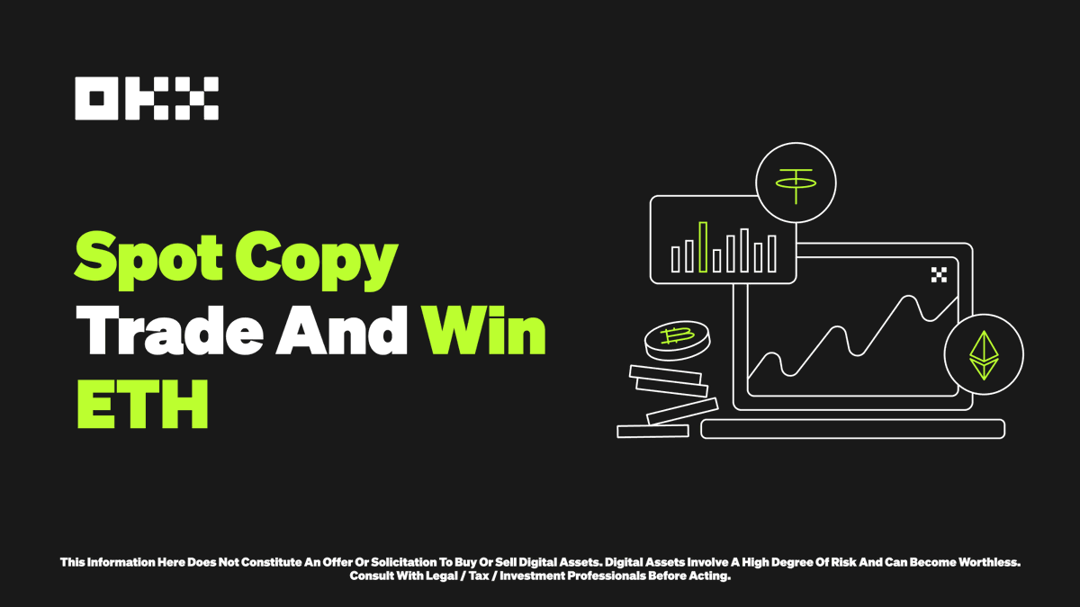 Let’s keep the Copy Trading Holiday Bonanza train rollin’! 🚂💨

👀 The top 3 Spot Copy Traders with the highest spot copy trading volume will each win 2,000 USDT worth of ETH!

Join now: bit.ly/3R6H2bO