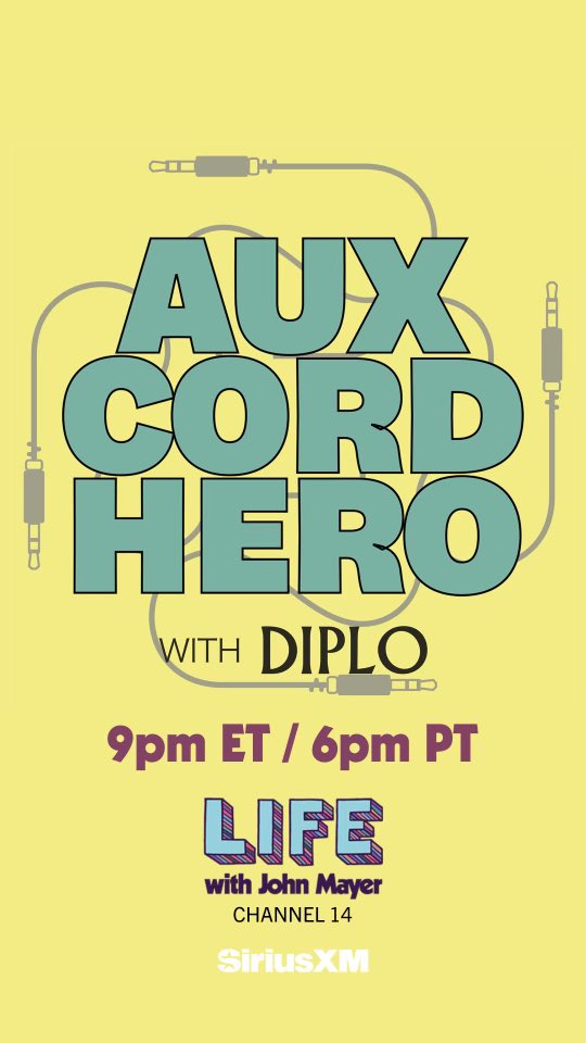 Listen to the 1st episode of Aux Cord Hero curated by @Diplo now on @SIRIUSXM Channel 14 and the app. siriusxm.us/LWJMtt