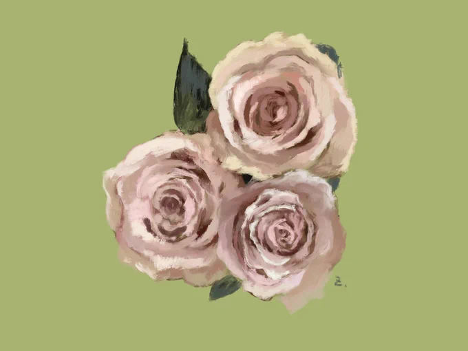 #コミティア146 新刊『BOUQUET』。 薔薇にフォーカスした、花束のようなイラスト集です。 12ページ、予価500円、フルカラー。