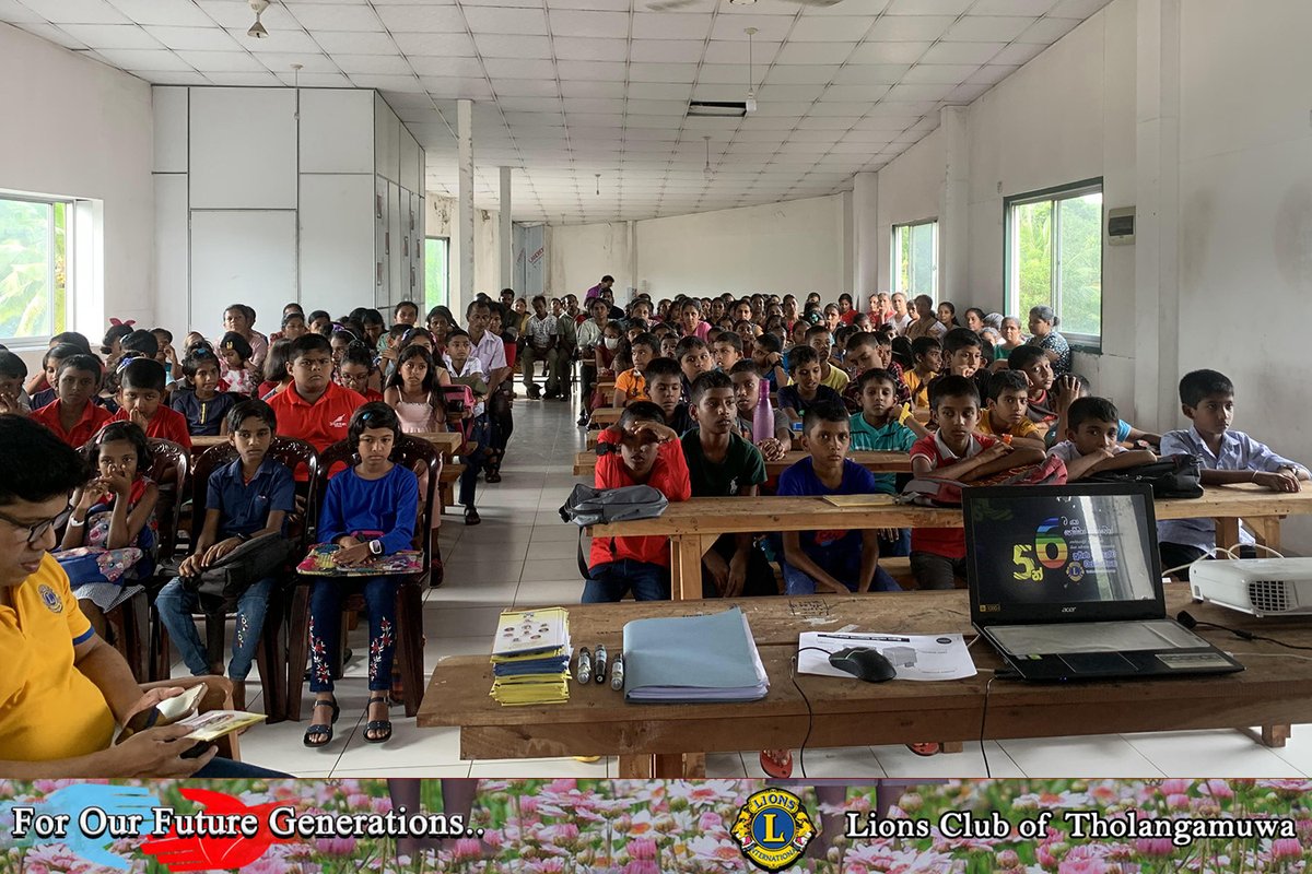 This year, our Lions Club decided to provide a three-month full scholarship program that teaches education and life to the school children who appeared for the 5th-grade scholarship exam. 120 children participated. 120 parents also participated in this event.