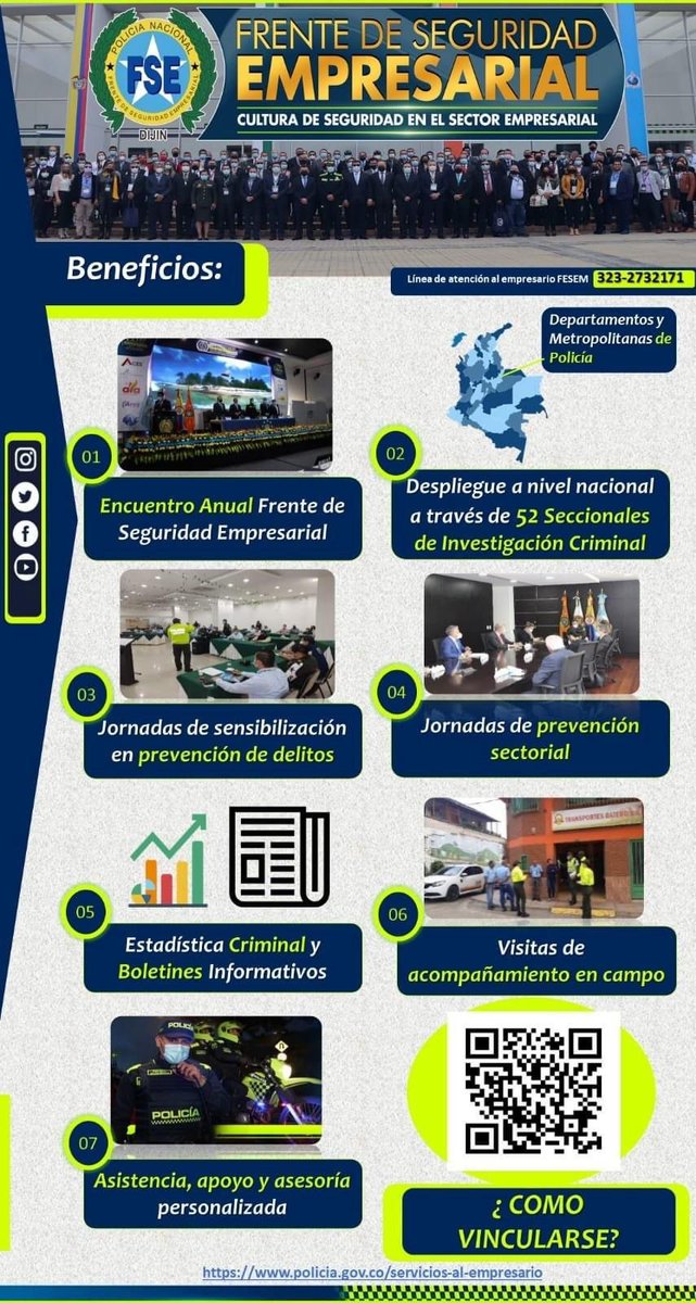 PoliciaStaMarta's tweet photo. #Vinculate al Frente de seguridad empresarial Santa Marta, para una mayor información  llamar al No. 3160514178 
#DiosYPatria. https://t.co/CUVxjeOevM
