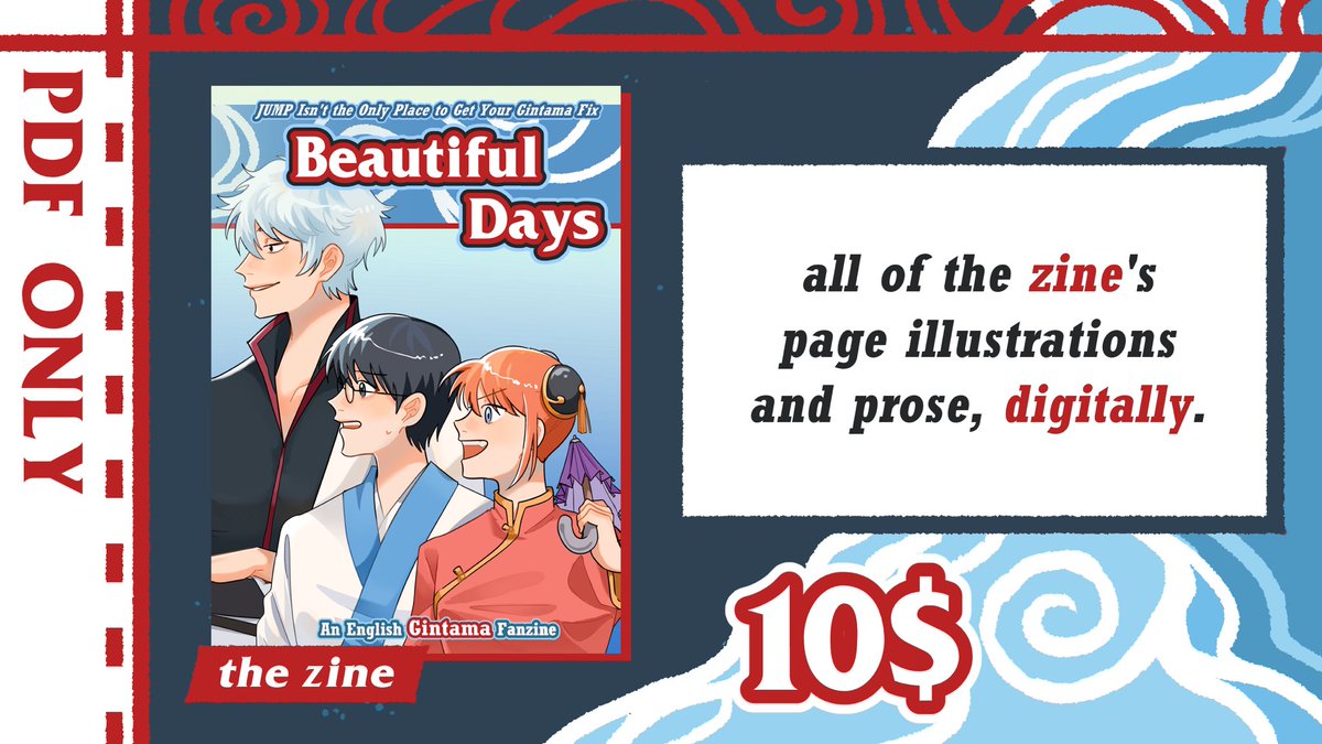 GntmZine's tweet photo. ☀️ PREORDERS ARE LIVE☀️

Our shop is open for preorders of Beautiful Days, an English gintana fanzine~

Please visit our shop site and check out the various bundles we offer (and perhaps even purchase one)! (1/2)

Big Cartel: https://t.co/y89PlkHCDN https://t.co/AmrGsLnkT8