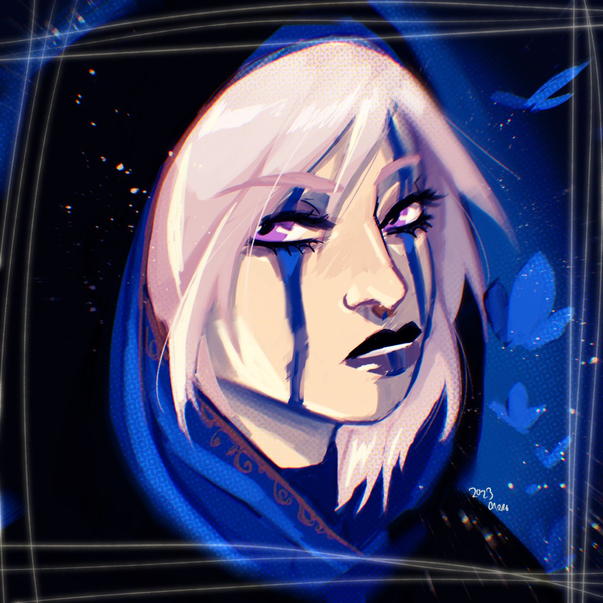 CurseofCarro's tweet photo. @NinaModaffari My baby, the Votary! (Vo or Vo Vo for short!) They are a Hexblade warlock whose patron is the demigod of Dreams and Hallucinations, who they are deeply in love with (and who is deeply dead, their latent bestowed power trapped in said hexblade in their passing) https://t.co/v8EgX2jf2M