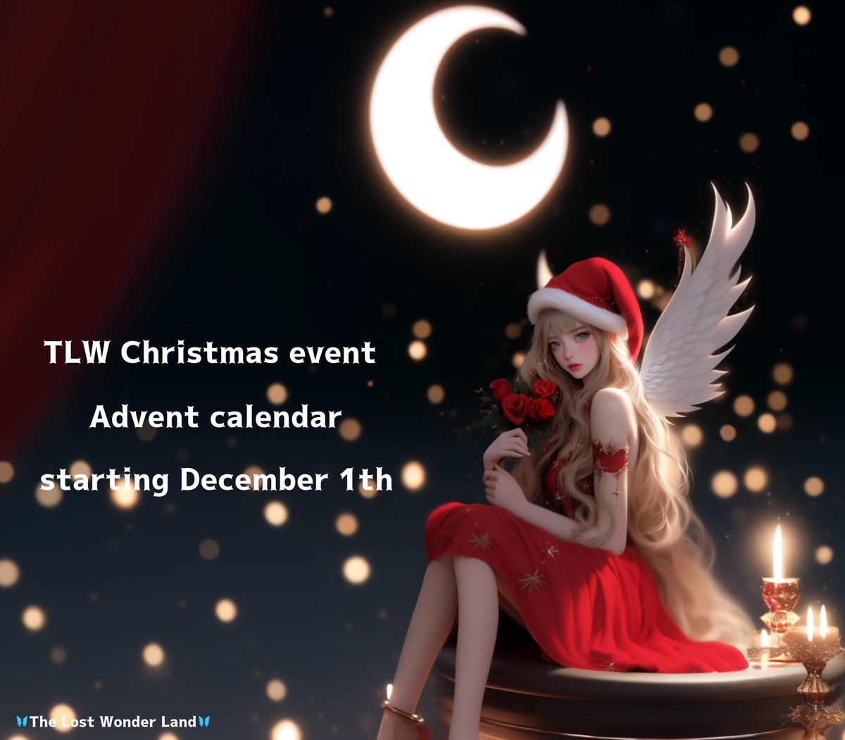 mageko58726's tweet photo. 🦋The Lost Wonderland🦋
12月1日からのXmas Advent calendarのプレイベント🫶
久々のフリミンです🎄
キーワードはDiscordのアナウンスに🩷
イベントの詳細も載っているのでぜひご覧ください🌟
Discord入り口はこちらの中に⬇️
https://t.co/DUPtKfxoKM

#クリスマス
#freemintNFT https://t.co/Z214U7mQ5R