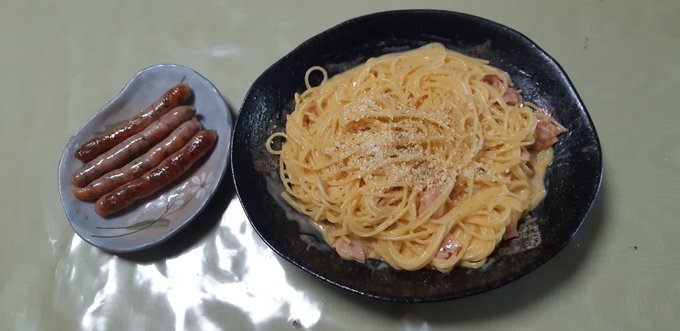 カルボナーラ作った🍝 