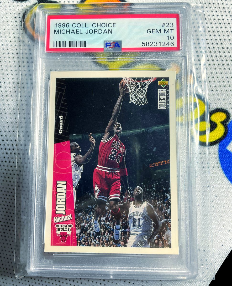 MICHAEL JORDAN 🏀 GEM MINT PSA birthday gift from my brother! 🏀 #givingthanks⁠
⁠
#psa #psa10 #psagraded #gemmint⁠
#basketballcards #basketballcardsforsale #basketball⁠
#footballcards #soccercards #soccer #football #nfl