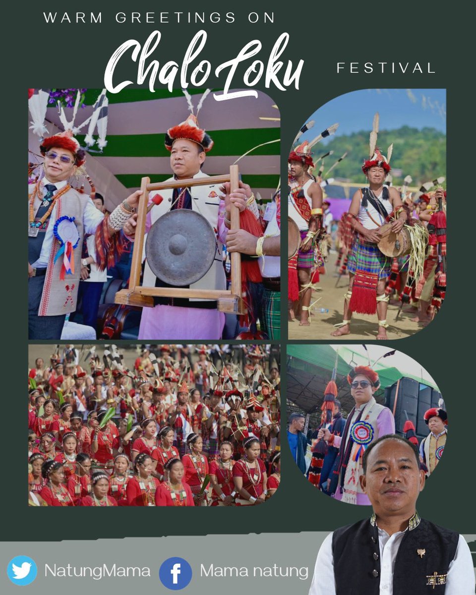 NatungMama's tweet photo. Warm greetings to #Nocte community on the joyous occasion of #ChaloLoku festival. May this agricultural festival usher in bumper harvest, brotherhood, peace &amp; prosperity for all of us. Happy Chalo Loku! https://t.co/xeUXAZQNfw