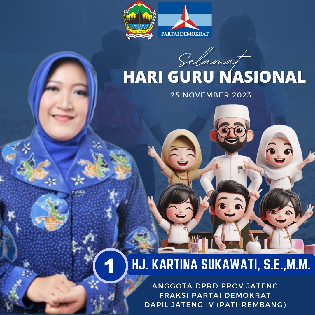 inibuina's tweet photo. Selamat Hari Guru Nasional.
Komitmen saya sebagaimana yang sudah terlaksana dan dinikmati hasilnya, akan tetap konsisten membantu renovasi madrasah, pesantren, dan pendampingan PIP. 

#inibuina
#kartinasukawati
#PartaiDemokrat
#harigurunasional
#HGN2023
#BuIna
#DPRDjateng https://t.co/58BsedfkuV