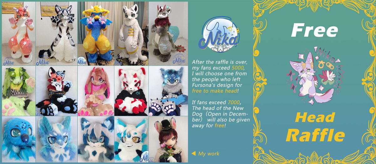 🌟Black Friday Lottery🌟 The prize includes 2 free heads~ ☺️Thank you for your over 2 years of support. Follow me and leave your fursona.The deadline for Lottery is 2023.12.25. #Fursuitraffle #raffle #fursona #kemono #fursuit #furry #furrycommission #fursuitfriday #furryfandom
