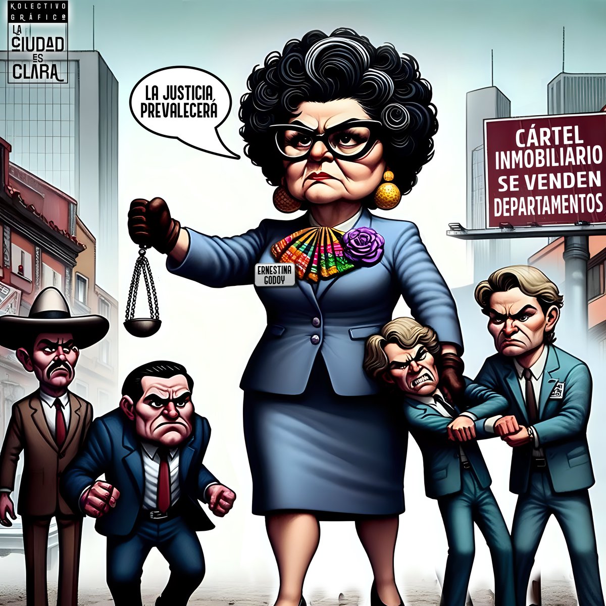 La fiscal de hierro, <a href="/ErnestinaGodoy_/">Ernestina Godoy Ramos</a> , simbolizada la fuerza y el carácter qué se necesita para enfrentar al cártel Inmobiliario