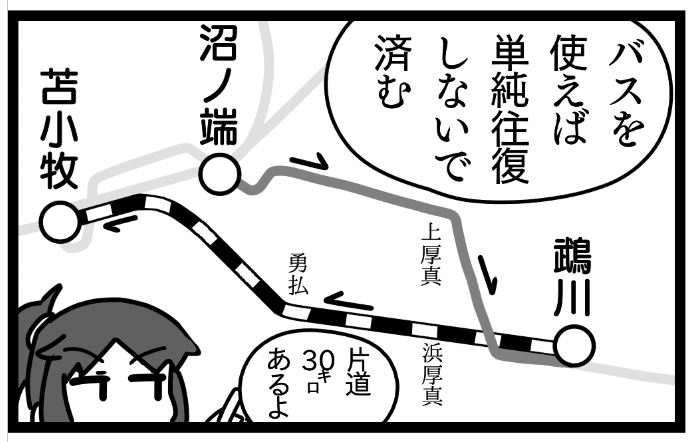 ミニ支線と見せかけて片道30kmある苫小牧～鵡川