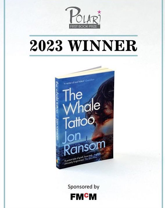 Huge congrats to Jon Ransom, winner of the Polari First Book @PolariPrize for his stunning debut novel The Whale Tattoo. Very proud agent here and so grateful to @MuswellPress for publishing with such passion.