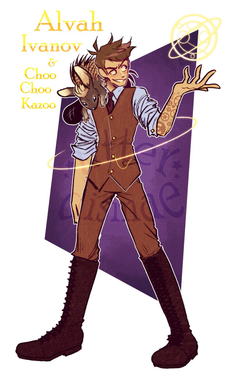 utter_dismae's tweet image. little thing my buddy @TaylorShadow22 requested of me! It's one of their d&amp;amp;d characters and they specifically asked me to do it cause they wanted him to exude "David Tennant twink energy"

think I fuckin nailed it, personally lmao