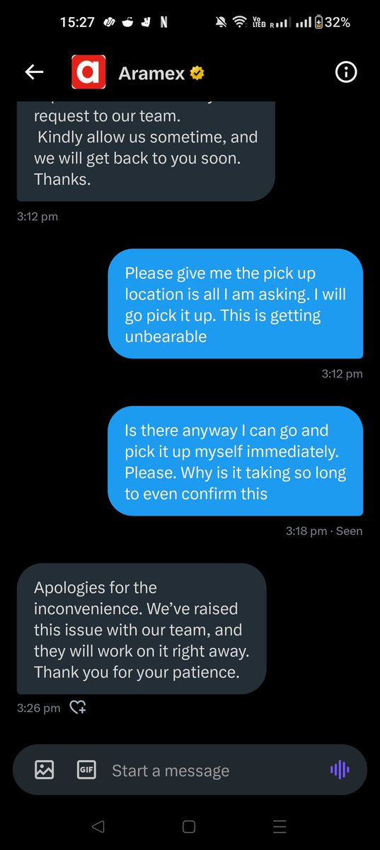 mrvemzi's tweet photo. @Aramex I give up @Aramex you're definitely getting an award for amazing customer service https://t.co/cDhqrigaOY