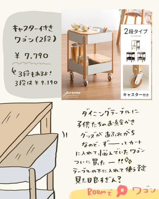 最近買ったものまとめ✍🏻
キャスター付きワゴン、めちゃくちゃ良い🙎‍♀️ 