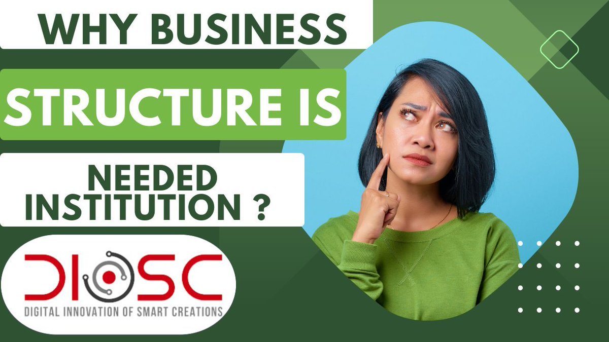 Dioscsolutions's tweet image. *Why business structure is needed institutions?* 

Business structures, mandated by institutions, ensure legal compliance, liability protection, and tax alignment. They define governance, attract investors, and facilitate financial operations. Crucial for smooth . #DioscSolution