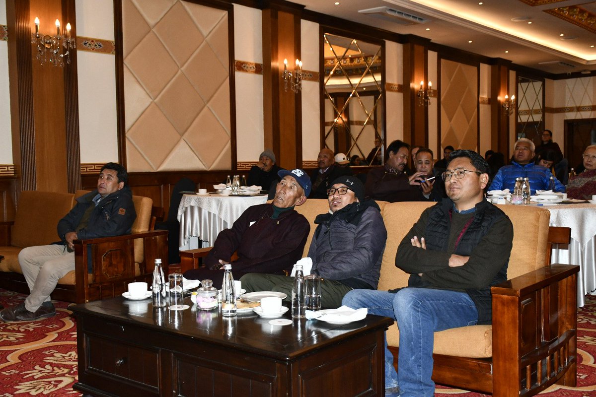 LAHDC_LEH's tweet photo. Dy Chairman @Angchuk5 &amp; MP @jtnladakh attended the annual review meeting of @ledegladakh on Nov 24. 

Various developmental projects under #BORDAProject were evaluated &amp; deliberations held on future courses of collaborative actions between Hill Council Leh &amp; #LEDeG. https://t.co/4n9C9i6054