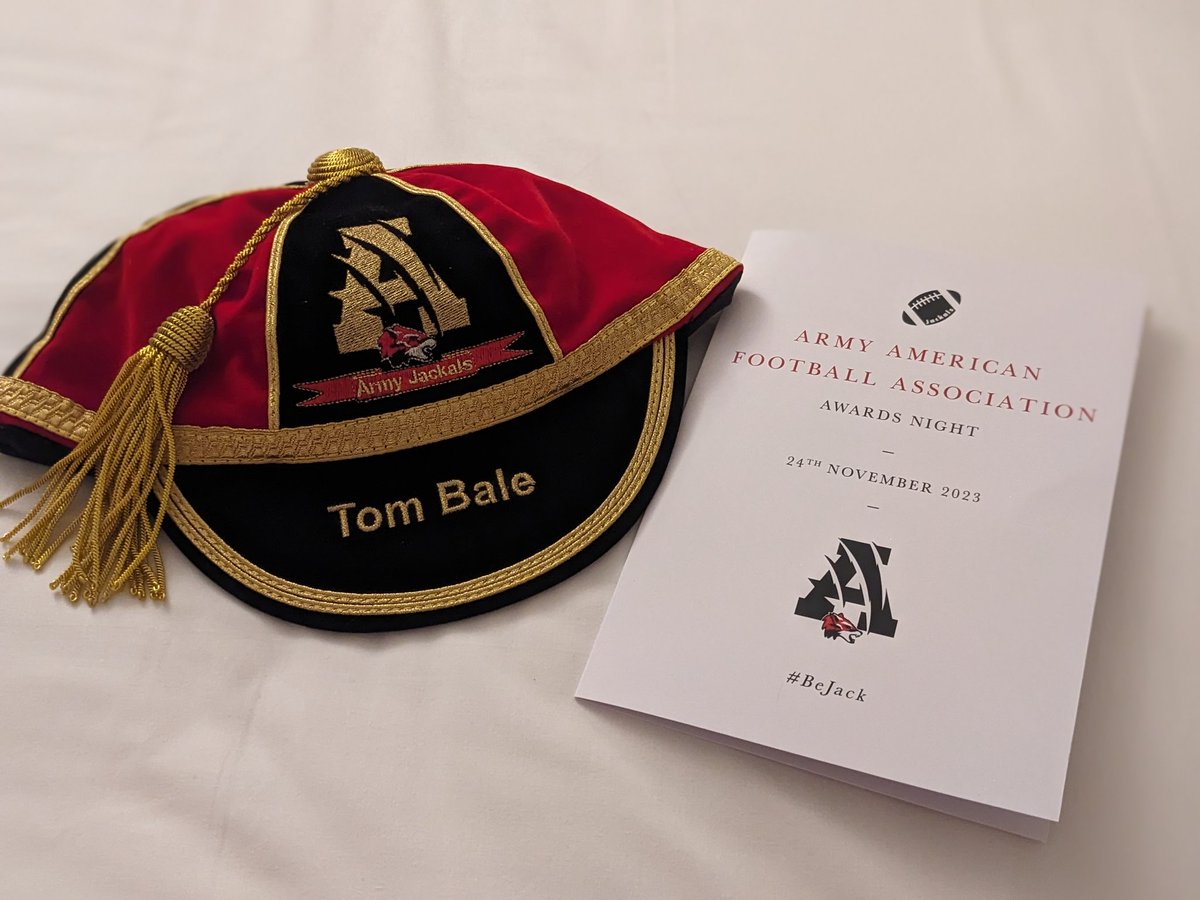 Tom Bale (@tombaleofficial) on Twitter photo An incredible night at the inaugural <a href="/ArmyAF19/">Army American Football</a> Awards night.
I'm blown away to be awarded with (only the second ever) Honours Cap, and the "lifetime achievement award", as one of the two 'founding fathers' of the sport in the UK MoD. #humbled
<a href="/BritishArmy/">British Army π¬π§</a> <a href="/ArmySportASCB/">Army Sport</a> An incredible night at the inaugural <a href="/ArmyAF19/">Army American Football</a> Awards night.
I'm blown away to be awarded with (only the second ever) Honours Cap, and the "lifetime achievement award", as one of the two 'founding fathers' of the sport in the UK MoD. #humbled
<a href="/BritishArmy/">British Army π¬π§</a> <a href="/ArmySportASCB/">Army Sport</a>