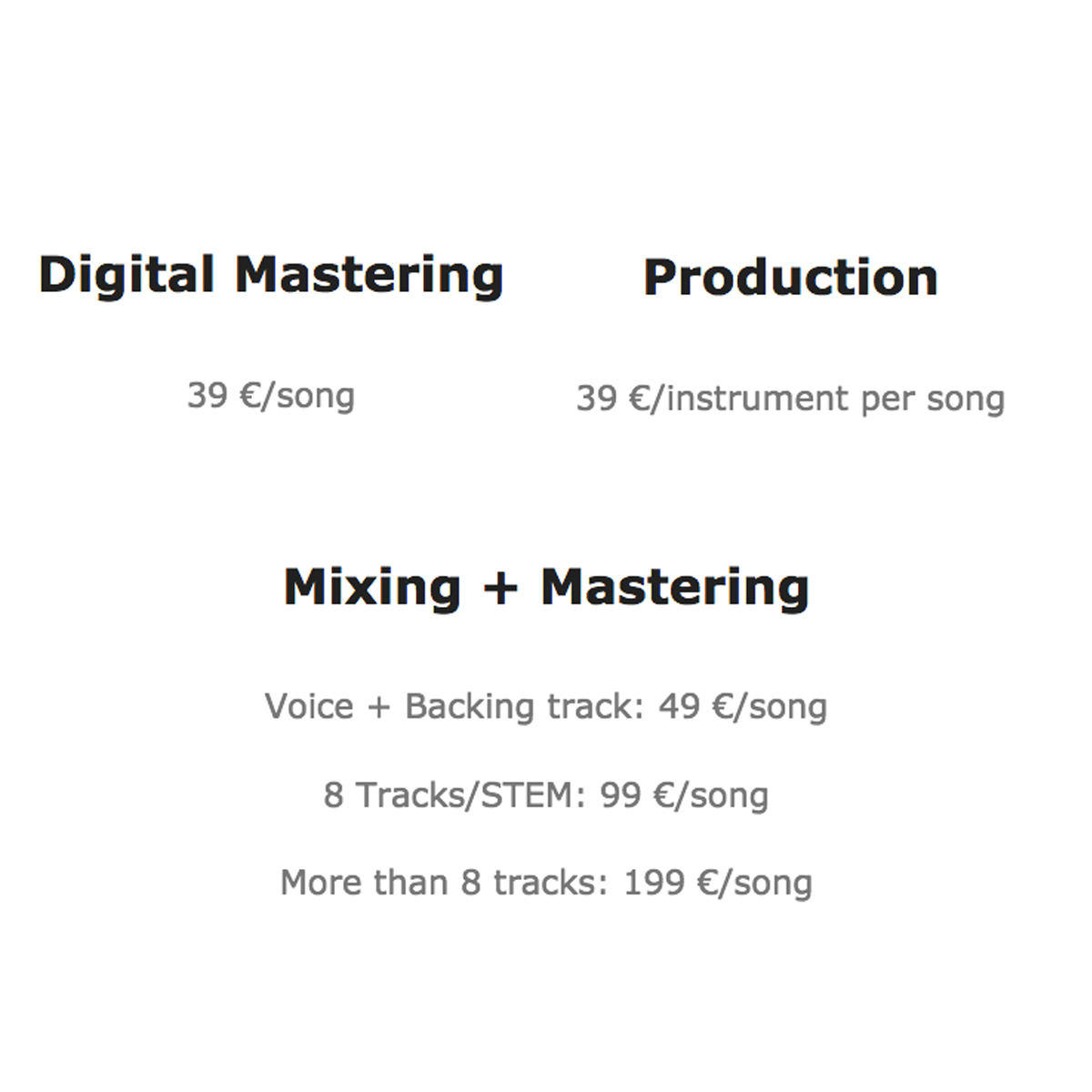 MixAndMasterEng's tweet image. These are my rates. Discount of 20% for 8 songs or more. Send me your music at mixandmaster.org/en/estudio-de-… #recordingstudio