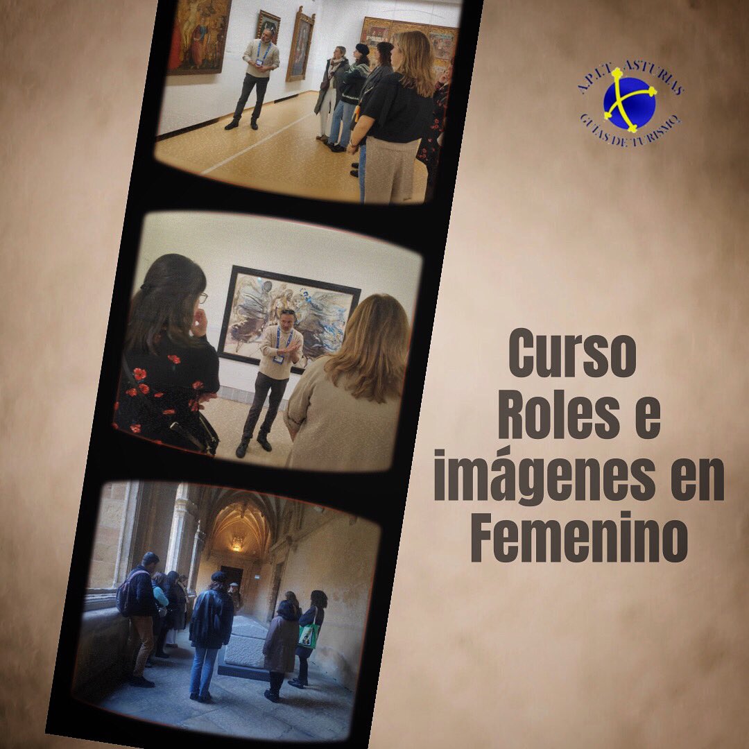 Fotos curso “Roles e imágenes en femenino: historia de las mujeres vinculadas a Oviedo” en el q <a href="/apitasturias/">APIT Asturias</a> colaboró, organizado x Hotel de Asociaciones de Santullano en cooperación con <a href="/aytoviedo/">@aytoviedo</a> y @cruzrojajuventud impartido por nuestro asociado David Estévez de @guiaasturias