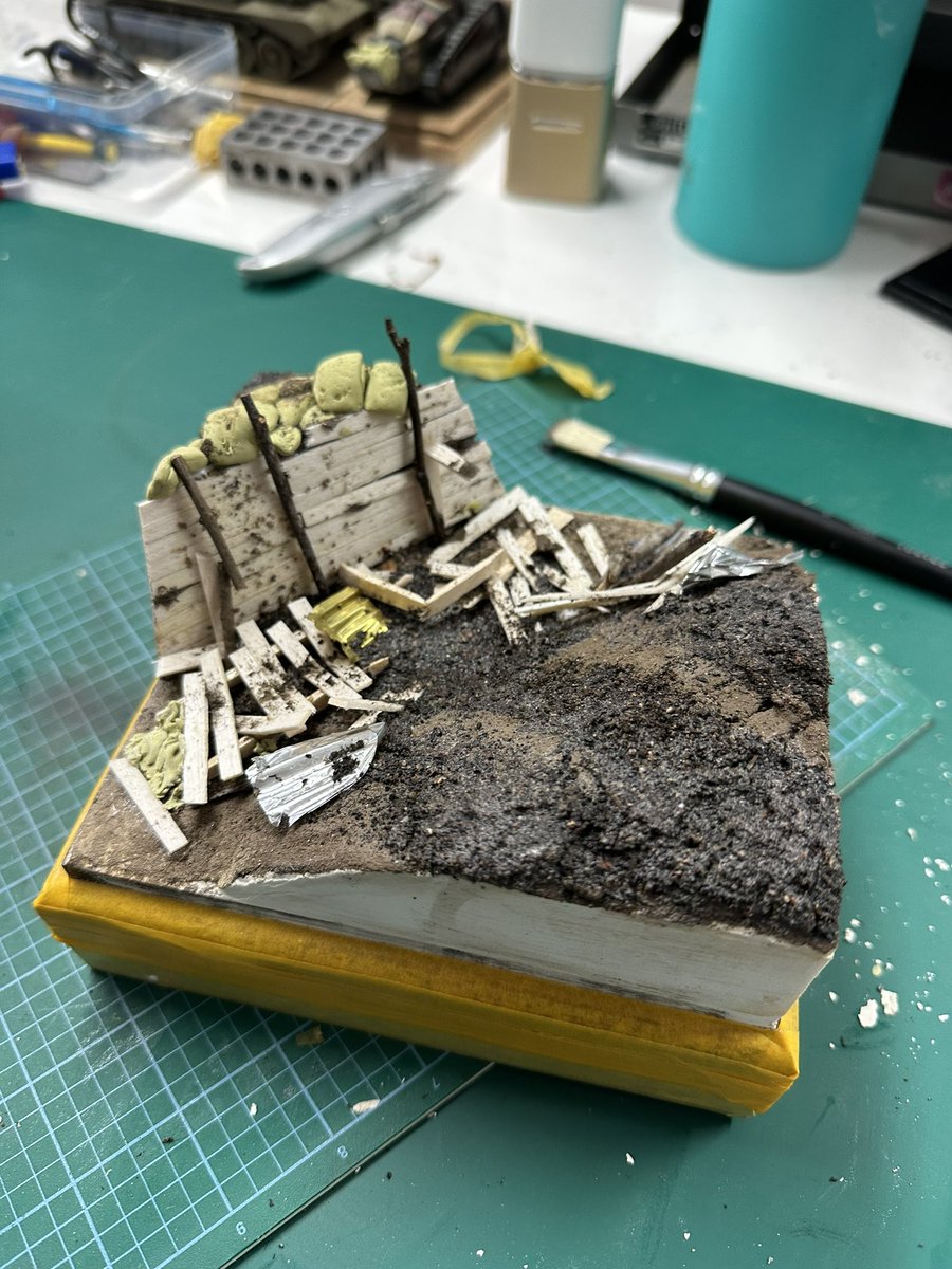 Modelscale's tweet image. Progress on the diorama base