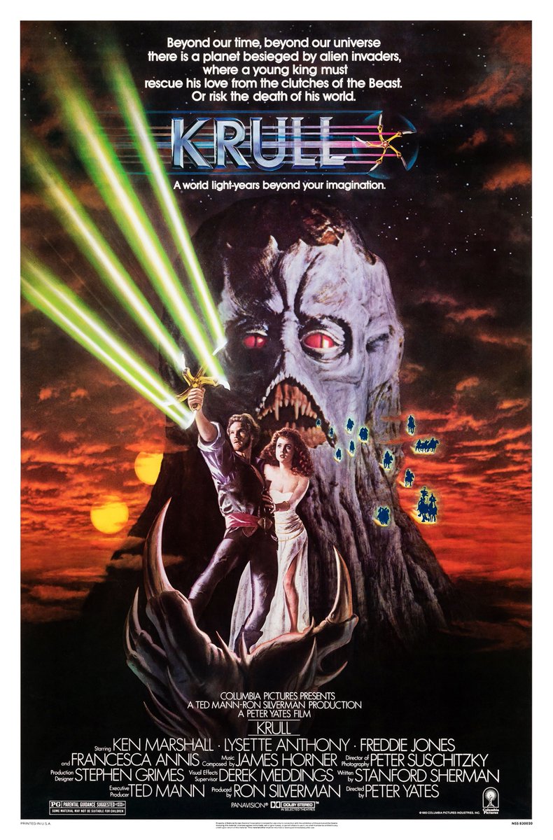 Films I loved in my youth. Take 2. Krull. #film #FilmTwitter #Cinema #movie #80s #cult #fantasy