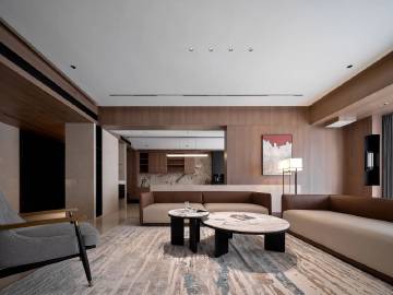 The latest sofa background wall design reference