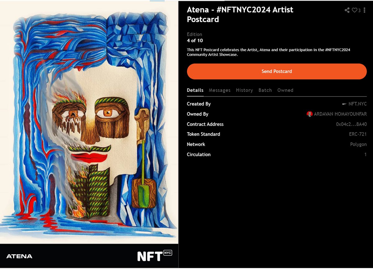 I picked up this beautiful Postcard 😍

<a href="/atenarezaiy/">Atena🪁</a>

postcards.nft.nyc/token/atenanft…