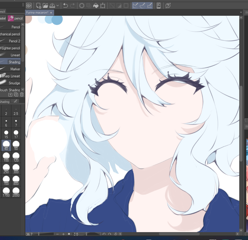 racichoo's tweet photo. i'm always anxious after line art cos i'm afraid my coloring will sabotage the piece again 🥹 https://t.co/3VEQNNpUyV