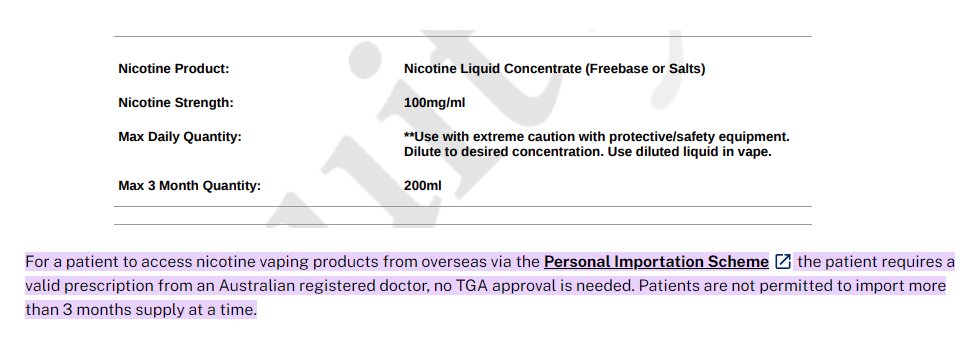 Notty1986's tweet image. I want to make something very clear to people looking to stock up some nicotine. You can legally import up to a 3 month supply at a time. Nowhere does it say you need to order every 3 months. I'm making 4 purchases this month. @LivePippas @ColinMendelsohn @SteveDo35227481