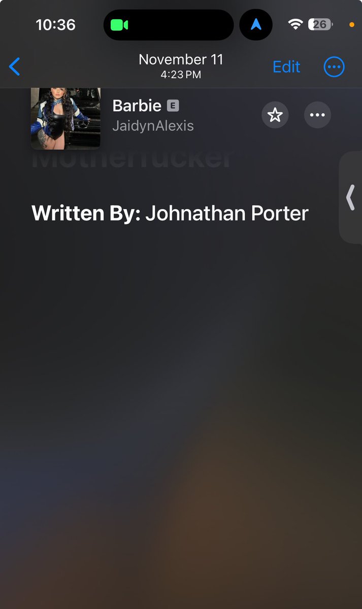DeyCallMe_Kay's tweet photo. @jaidynalexxis we seen you change the credits on the song 😂 https://t.co/45ixgCgMt7