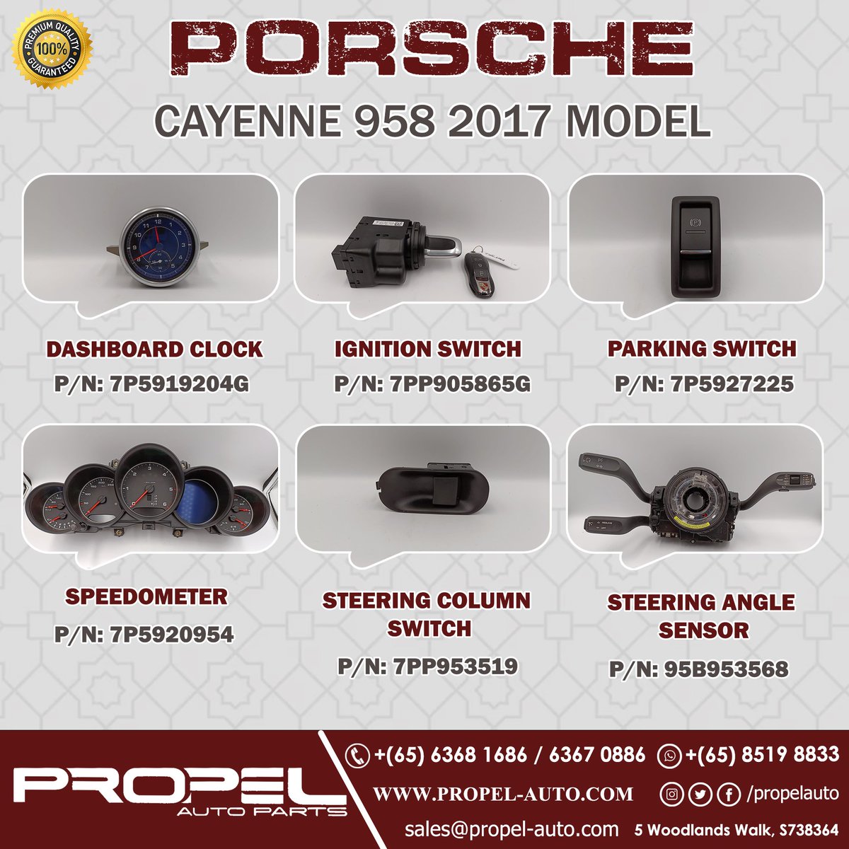 propelauto's tweet photo. Porsche Cayenne 958 Facelifted Car Interior Dash Electrical Parts #ForSale 

Ping us &amp; Grab it for your car👇😎🛒

#GenuineParts #PremiumQuality #PreOwnedCarParts #SGCars #UsedItems #SGWorkshops #PorscheRepairShop #PorscheSpares #PropelAutoParts #SG #Porsche #Carparts #Ping #Grab https://t.co/MkhjTeUJfB