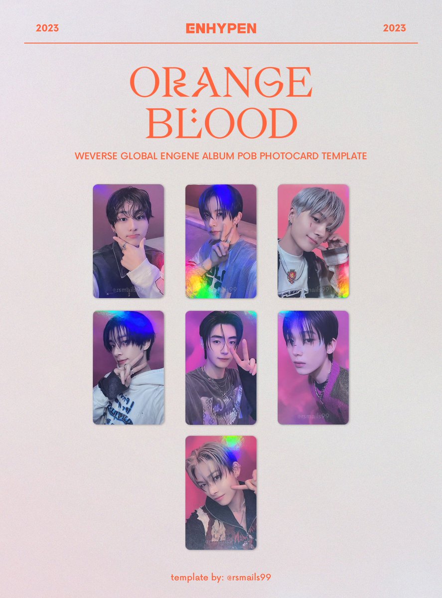 rsmails99's tweet photo. #rsmails99template 

ENHYPEN ORANGE BLOOD WEVERSE GLOBAL POB
PHOTOCARD TEMPLATE

jungwon heeseung jay jake sunghoon sunoo ni-ki pc ksana kalpa engene weverse pre order benefits 엔하이픈 정원 이희승 제이 제이크 성훈 선우 니키 오렌지블러드 

❌CROP WATERMARK https://t.co/4YNdGIwTf3