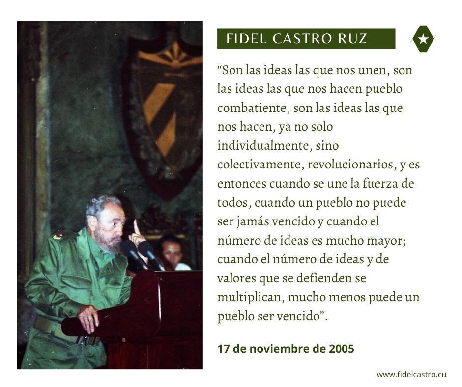 Fidel, Soldado de las Ideas tweet media