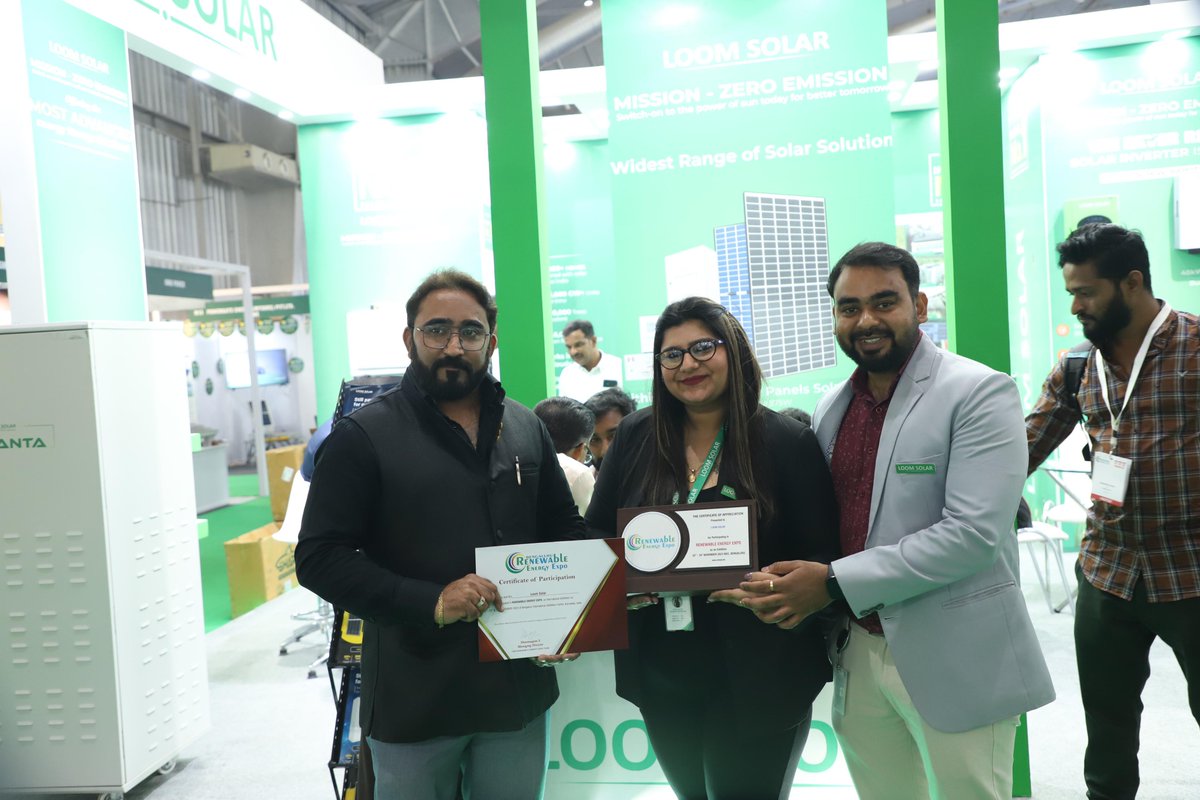 loomsolar's tweet photo. A Big THANK YOU to all the visitors and partners who took time out to visit our pavilion at RE Expo 2023, Bengaluru, and expressed their interest in the New Age solar technologies exhibited by us.
Thank you once again.
#REexpo #SolarExpo #bengaluru #loomsolar https://t.co/VksFIWfW3i