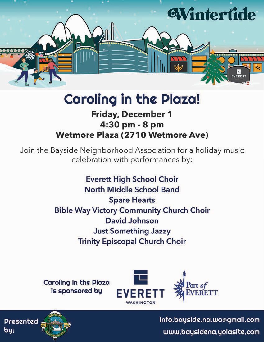 BaysideNeighbor's tweet photo. #Wintertide Bayside Caroling in the Plaza. #livemusic @EverettCity https://t.co/rkcf448UgL