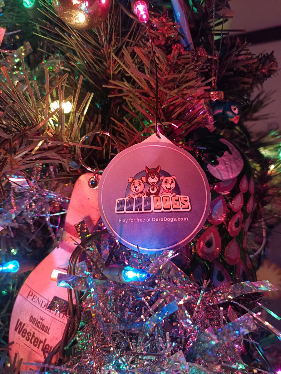 Wishing everyone a Merry Christmas season! I repurposed my <a href="/DuroDogs/">Duro Dogs</a> sticker into a Christmas ornament! I am thankful for the amazing #BSV community who are pushing the digital boundaries!
