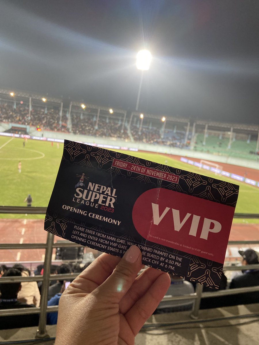 Superb opening of @NplSuperLeague . Congratulations @KathmanduRayZRs 1-0! Fixtures: 24th Nov-30 Dec, 10 teams, 48 matches at Dashrath Rangashala. Tickets can be bought on @imepay_official or directly at Stadium gates. Congrats @AshrayataKarki. Aba Khelchha Nepal!⚽️