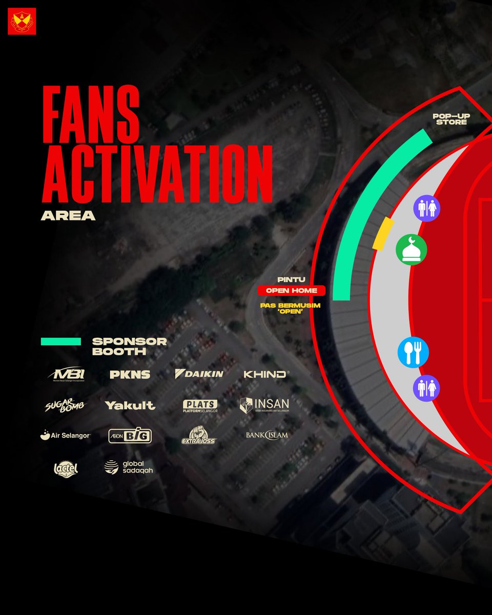 selangorfc's tweet photo. There will be plenty of activation booths set up by our partners at the MBPJ Stadium before the #SELPRK early kickoff. Remember to visit the booths and weโll see you there! ๐ค
๐๏ธ The #SELPRK tickets are available for purchase here : https://t.co/xBWCbRHr1f ๐
#MKLK https://t.co/HxcoOGh8pC