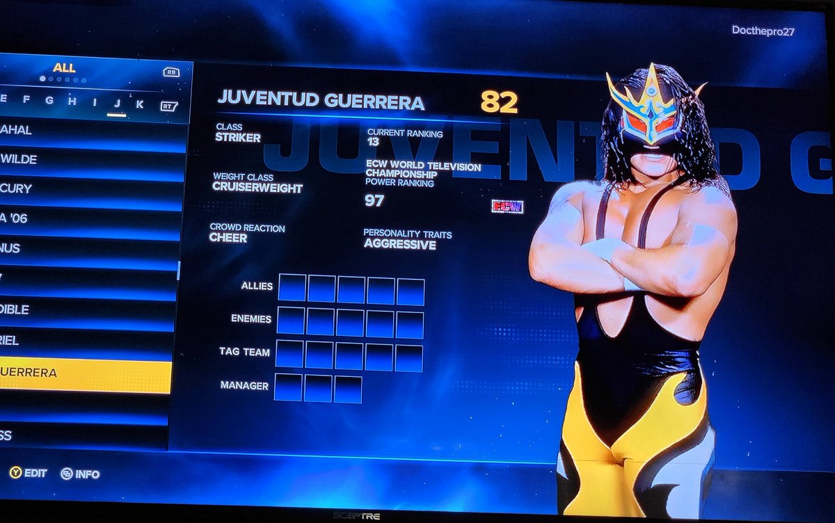 theone19's tweet image. #ecwpod #ECWRulez #ECWwebsite #Real_ECW_ #RememberingECW #ECW2KShowcase My other next favorite highflyer lucha pro wrestler ECW!!!  #JUVENTUDGUERRE2