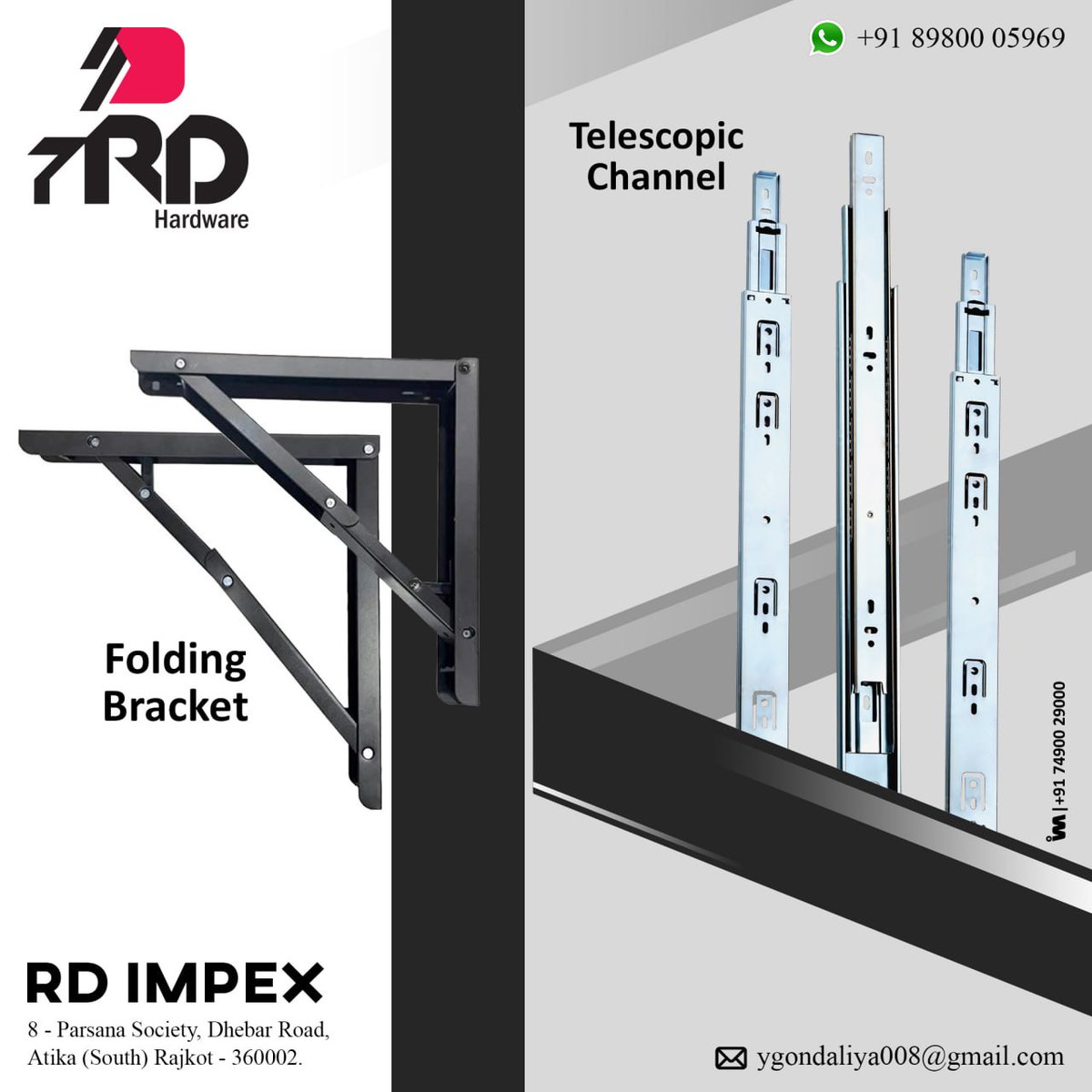 ibais_hardware's tweet photo. RD IMPEX (RAJKOT)
For enquiry via WhatsApp click:
https://t.co/4R4e3lvy5H
Mr. Yogesh Patel - 89800 05969
#furniturehardware #dooraccessories #hardwareitem #handleinterior #furniturefittings #architecturefittings #handledesign #doormanufacturer
.
@IBAISMEDIA https://t.co/cRVT2RFVk9