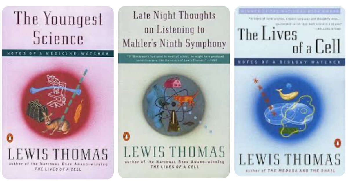 #LewisThomas (1913-1993) — famous for National Book Award winning The Lives of a Cell: Notes of a Biology Watcher (1974) &amp; The Medusa and the Snail (1979) — was a #physician &amp; #essayist. He was Dean of Yale Medical &amp; New York Univ School of Medicine.  #BirthAnniversary today.