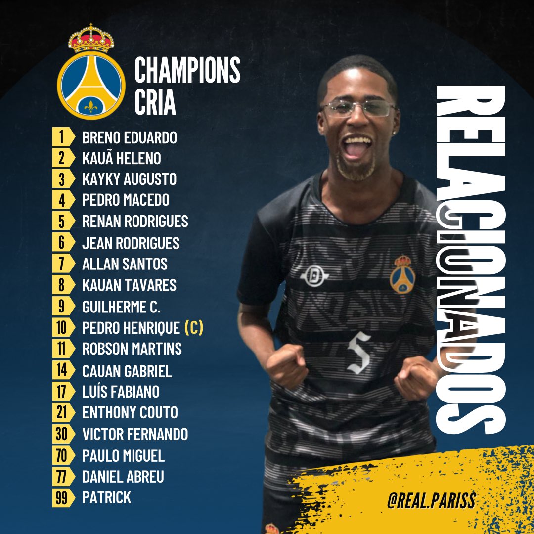 RealParisFC's tweet photo. RELACIONADOS DO REAL PARIS!

Assim estão a convocação do real Paris para a champions cria 2023. https://t.co/lKkX9j7o0Y